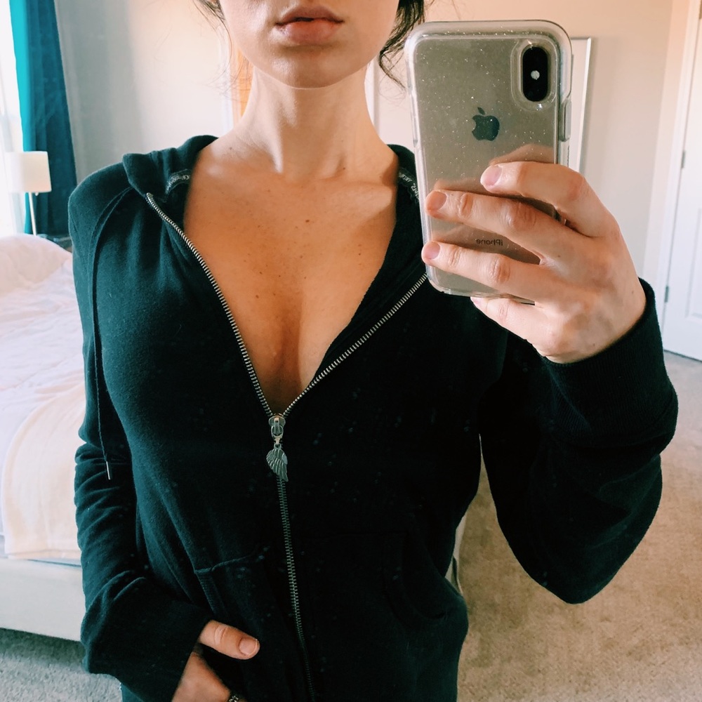 Victoria’s Secret Supermodel Essence Black Hoodie